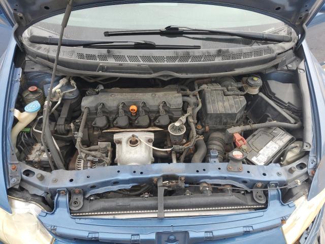 1HGFA16848L111169 - 2008 HONDA CIVIC EX BLUE photo 11