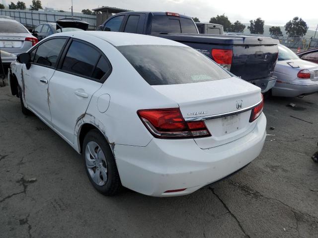 19XFB2F53EE272771 - 2014 HONDA CIVIC LX WHITE photo 2