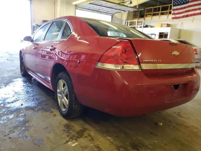 2G1WA5EN5A1115104 - 2010 CHEVROLET IMPALA LS RED photo 2