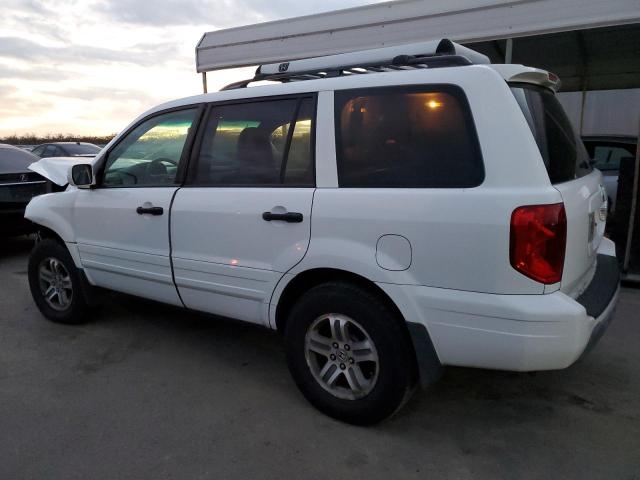 2HKYF18584H562048 - 2004 HONDA PILOT EXL WHITE photo 2