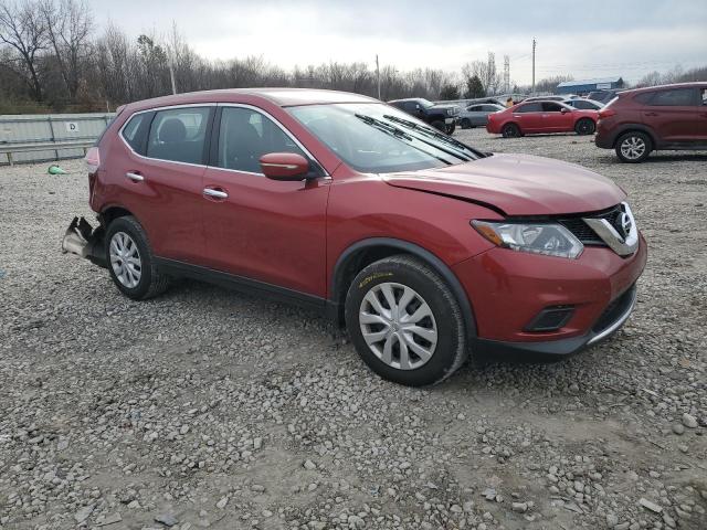 KNMAT2MT5FP565131 - 2015 NISSAN ROGUE S RED photo 4