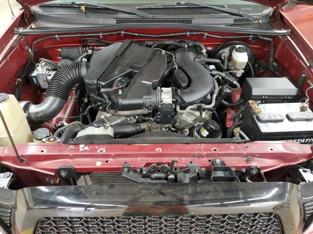 5TETU62N57Z432025 - 2007 TOYOTA TACOMA PRERUNNER ACCESS CAB RED photo 11