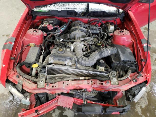 1ZVBP8AN0A5145229 - 2010 FORD MUSTANG RED photo 11