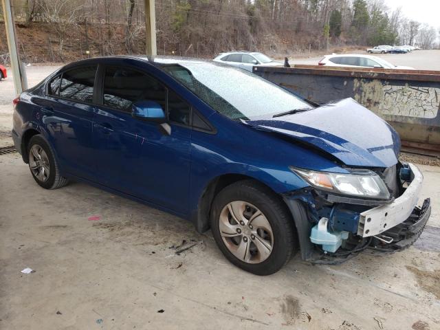 19XFB2F5XDE096249 - 2013 HONDA CIVIC LX BLUE photo 4