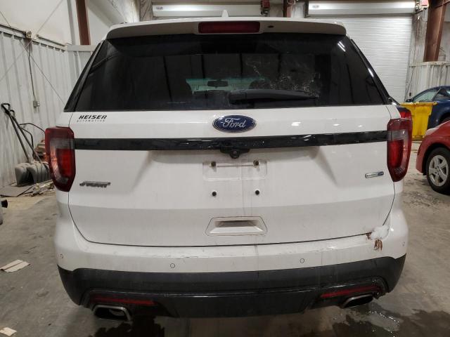 1FM5K8GT4GGC99973 - 2016 FORD EXPLORER SPORT WHITE photo 6