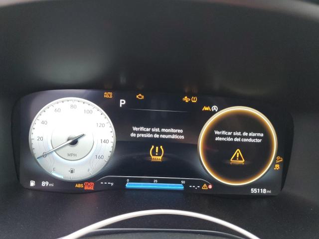 5NMS3DAJ9NH480593 - 2022 HYUNDAI SANTA FE SEL SILVER photo 9