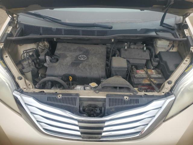 5TDYK3DC1BS036136 - 2011 TOYOTA SIENNA XLE 金色 照片 12