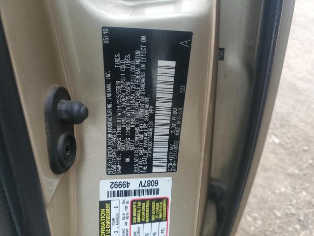 5TDYK3DC1BS036136 - 2011 TOYOTA SIENNA XLE 金色 照片 13