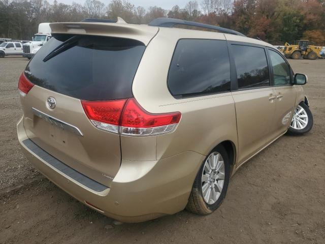 5TDYK3DC1BS036136 - 2011 TOYOTA SIENNA XLE 金色 照片 3