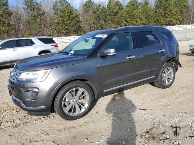 1FM5K7F81JGB38804 - 2018 FORD EXPLORER LIMITED GRAY photo 1