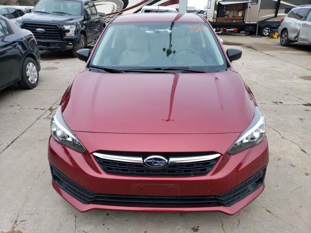 4S3GTAB61N3729286 - 2022 SUBARU IMPREZA RED photo 5