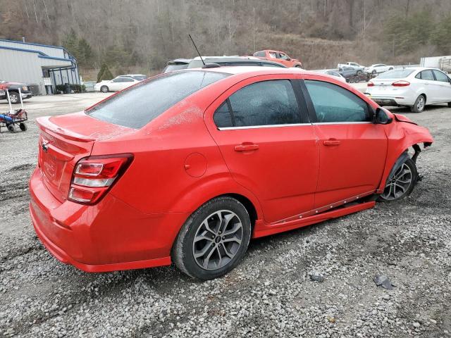 1G1JD5SH5J4135177 - 2018 CHEVROLET SONIC LT RED photo 3