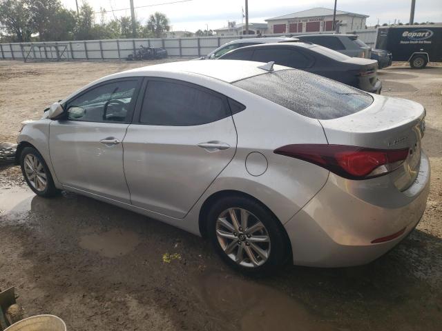 KMHDH4AEXFU355525 - 2015 HYUNDAI ELANTRA SE SILVER photo 2