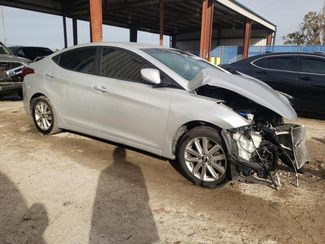 KMHDH4AEXFU355525 - 2015 HYUNDAI ELANTRA SE SILVER photo 4