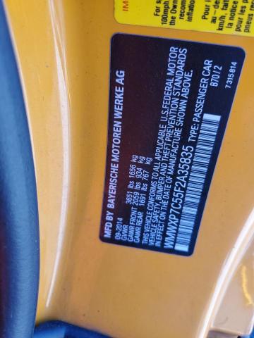 WMWXP7C55F2A35835 - 2015 MINI COOPER S ORANGE photo 13