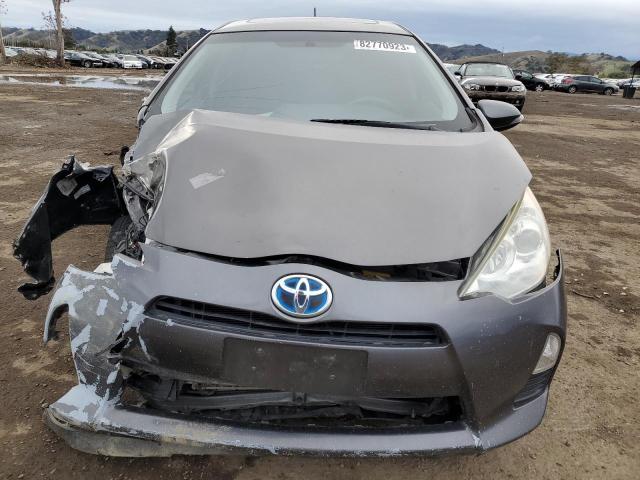 JTDKDTB31C1002330 - 2012 TOYOTA PRIUS C GRAY photo 5