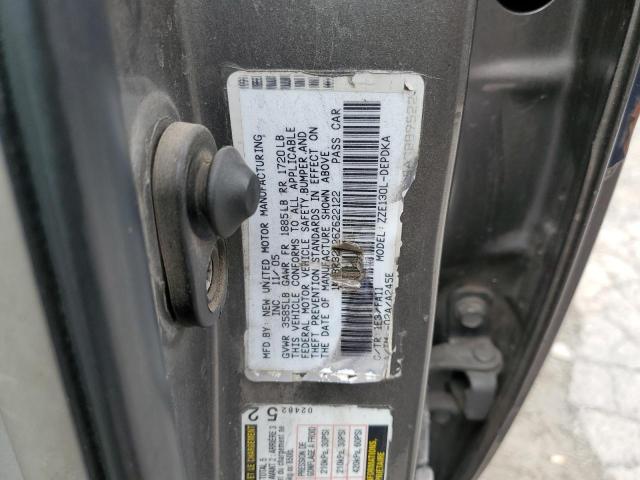 1NXBR32E26Z622122 - 2006 TOYOTA COROLLA CE 灰色 照片 12