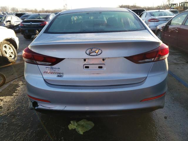 5NPD74LF9JH299027 - 2018 HYUNDAI ELANTRA SE SILVER photo 6