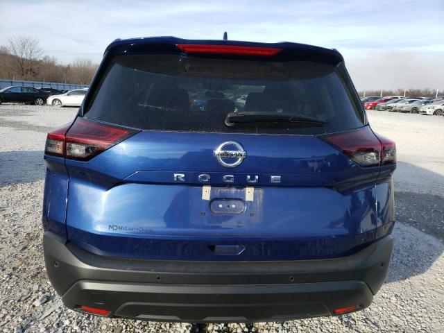 5N1AT3AA5MC838531 - 2021 NISSAN ROGUE S BLUE photo 6