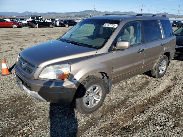 2HKYF18583H552361 - 2003 HONDA PILOT EXL GOLD photo 1