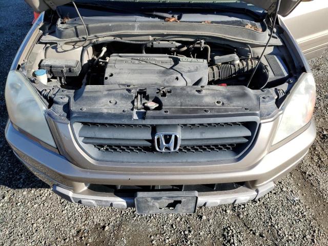 2HKYF18583H552361 - 2003 HONDA PILOT EXL GOLD photo 12