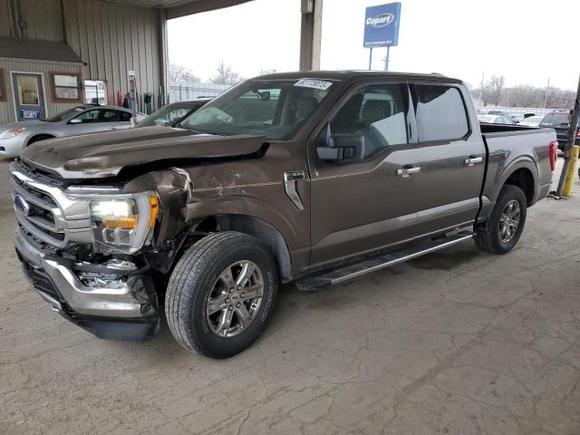 1FTEW1EP3MKD72782 - 2021 FORD F150 SUPERCREW BROWN photo 1