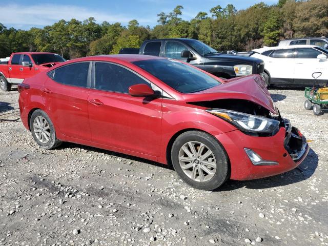 KMHDH4AE6FU255373 - 2015 HYUNDAI ELANTRA SE RED photo 4