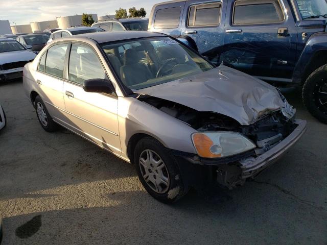 2HGES16591H576399 - 2001 HONDA CIVIC LX TAN photo 4