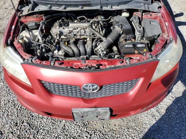JTDBL40E399032694 - 2009 TOYOTA COROLLA BASE წითელი ფოტო 11