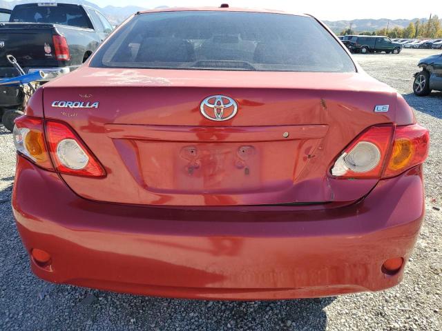 JTDBL40E399032694 - 2009 TOYOTA COROLLA BASE წითელი ფოტო 6