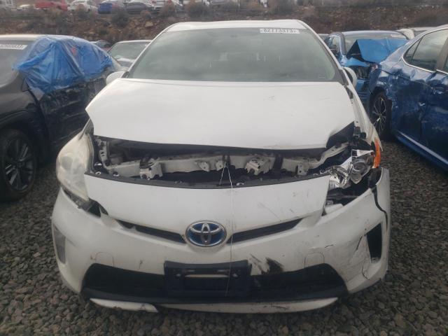 JTDKN3DU0D5667930 - 2013 TOYOTA PRIUS WHITE photo 5