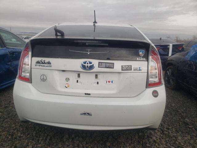 JTDKN3DU0D5667930 - 2013 TOYOTA PRIUS WHITE photo 6