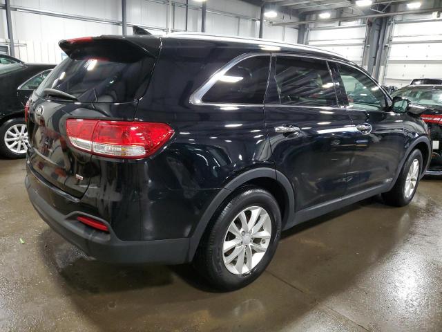 5XYPGDA36HG263111 - 2017 KIA SORENTO LX BLACK photo 3