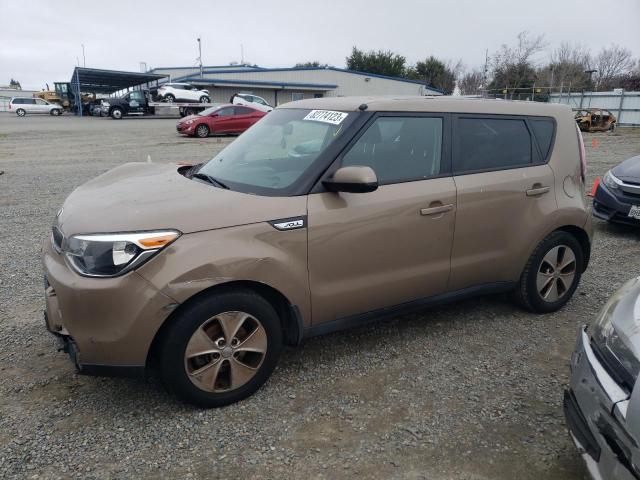 KNDJN2A26F7220468 - 2015 KIA SOUL BROWN photo 1