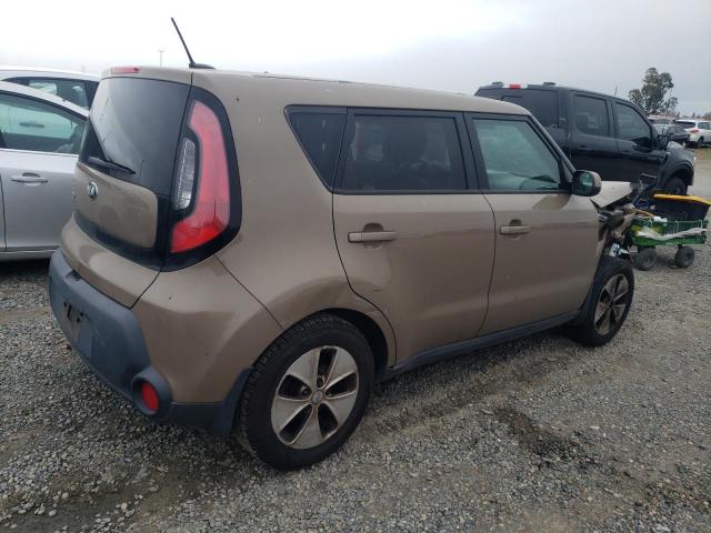 KNDJN2A26F7220468 - 2015 KIA SOUL BROWN photo 3