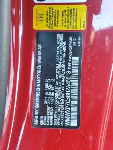 WMWXP7C58H2A45018 - 2017 MINI COOPER S RED photo 12