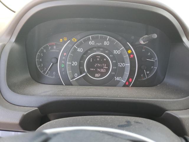 5J6RM3H78CL027670 - 2012 HONDA CR-V EXL WHITE photo 9