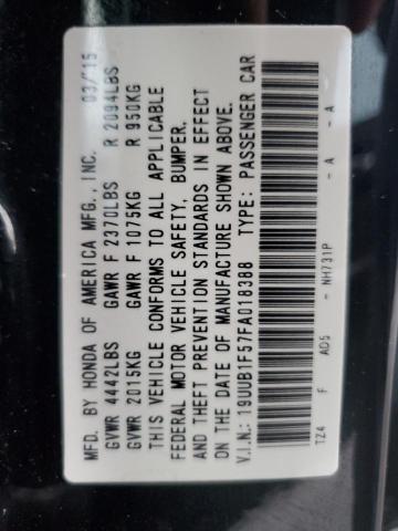 19UUB1F57FA018388 - 2015 ACURA TLX TECH BLACK photo 12