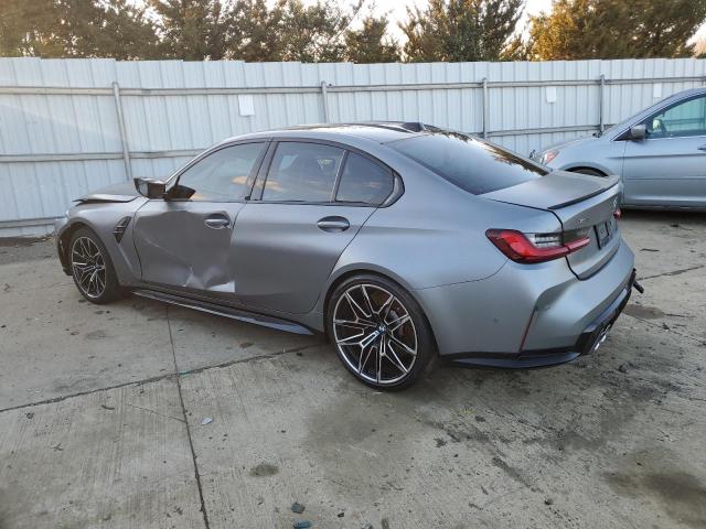 WBS43AY06RFS07837 - 2024 BMW M3 COMPETITION GRAY photo 2