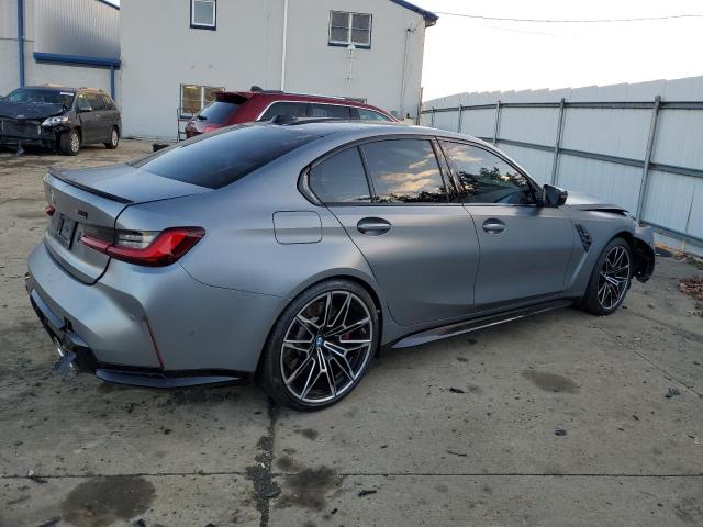 WBS43AY06RFS07837 - 2024 BMW M3 COMPETITION GRAY photo 3