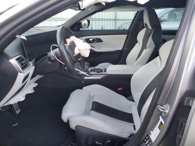 WBS43AY06RFS07837 - 2024 BMW M3 COMPETITION GRAY photo 7