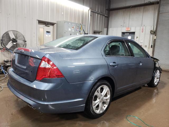 3FAHP0HA0CR331313 - 2012 FORD FUSION SE TEAL photo 3