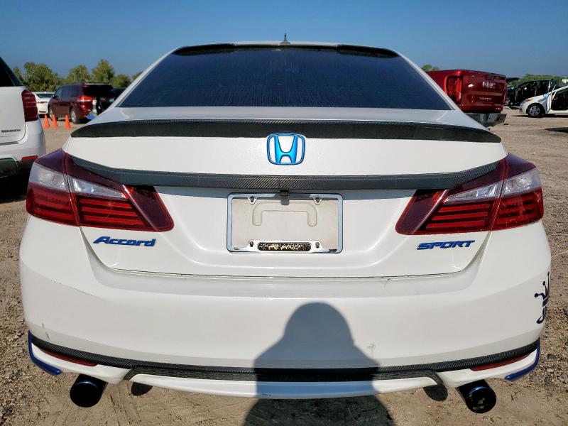 1HGCR2F56HA198883 - 2017 HONDA ACCORD SPORT Սպիտակ լուսանկար 6