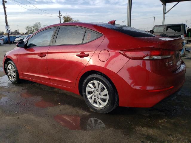 KMHD74LF0HU084535 - 2017 HYUNDAI ELANTRA SE RED photo 2