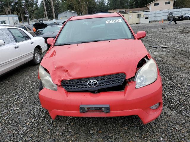 2T1KR32E48C686750 - 2008 TOYOTA COROLLA MA XR RED photo 5
