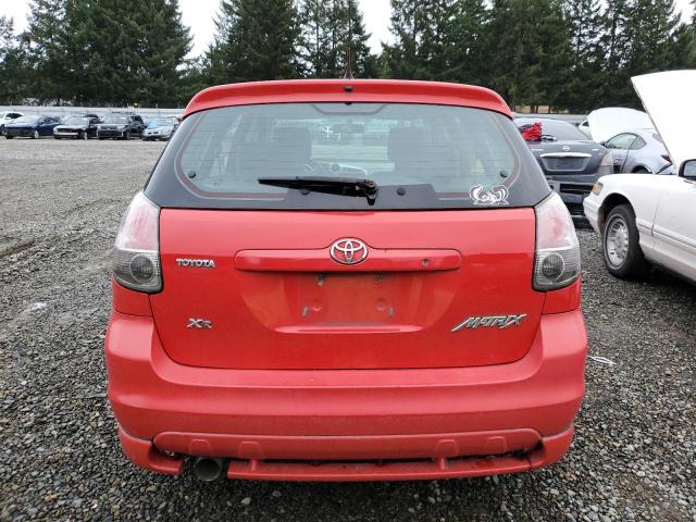 2T1KR32E48C686750 - 2008 TOYOTA COROLLA MA XR RED photo 6