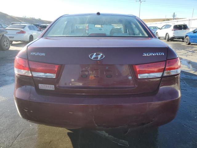 5NPET46C57H271770 - 2007 HYUNDAI SONATA GLS RED photo 6