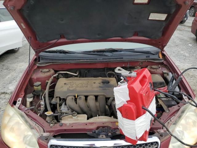 1NXBR32E15Z355781 - 2005 TOYOTA COROLLA CE ბურგუნდია ფოტო 11