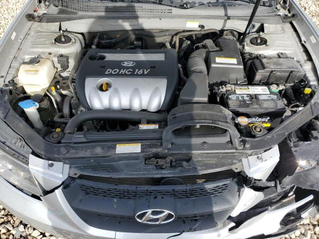 5NPET46C68H345490 - 2008 HYUNDAI SONATA GLS SILVER photo 11