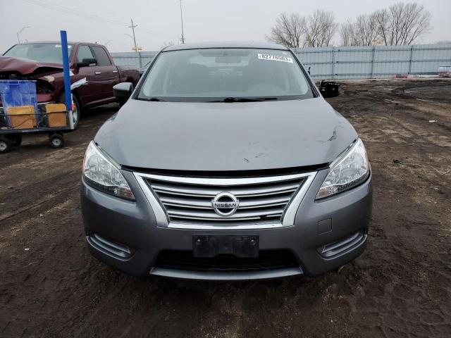 3N1AB7AP1FY381796 - 2015 NISSAN SENTRA S GRAY photo 5